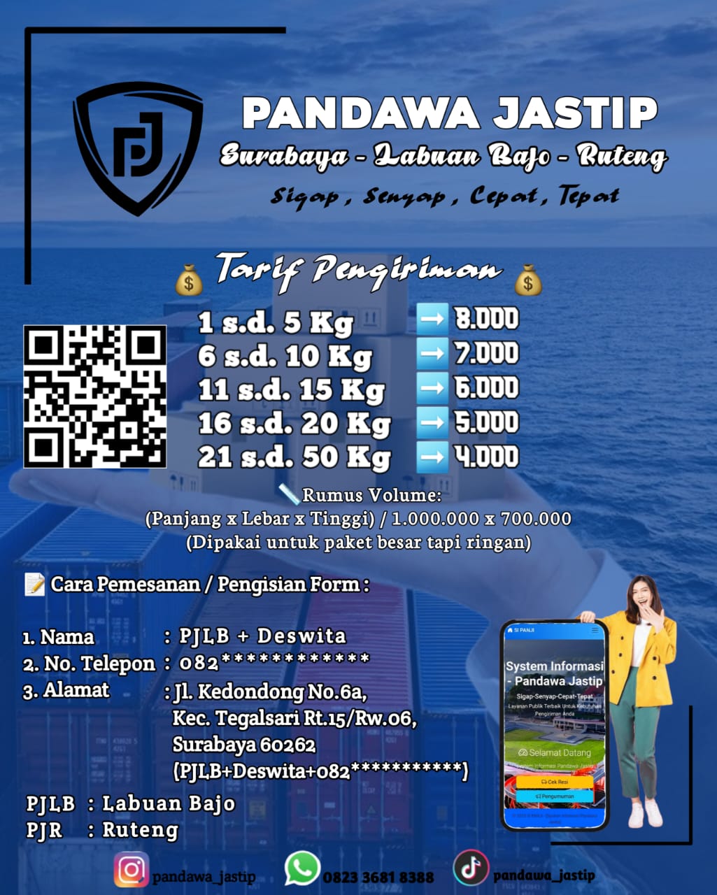 Daftar Harga Pengiriman Pandawa Jastip: Layanan Murah, Aman, dan Terjangkau ke Flores (Labuan Bajo hingga Ruteng)